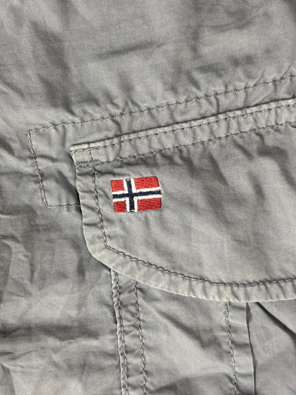 Napapijri Gray Cargo Shorts